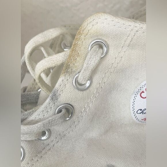 Come Des Garçons PLAY Converse Chuck Taylor Hidden Heart High Top Sneaker W11 M9 - Picture 11 of 15